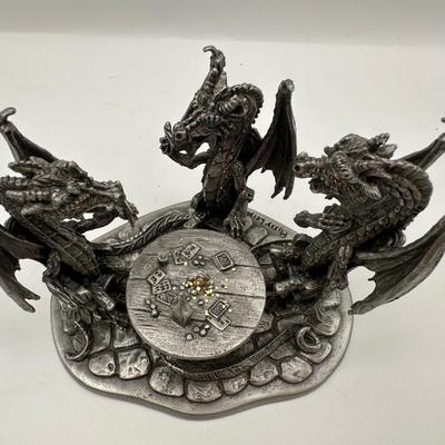Rawcliffe Pewter Dragon “The Cheaters” 2001 Signed USA
