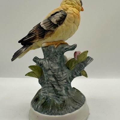 Hand Painted American Goldfinch Figurine, Japan