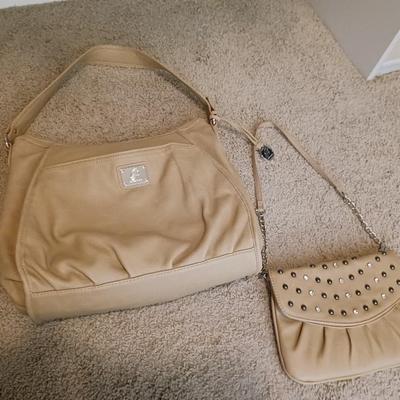 GRACE ADELE TAN PURSE AND CLUTCH
