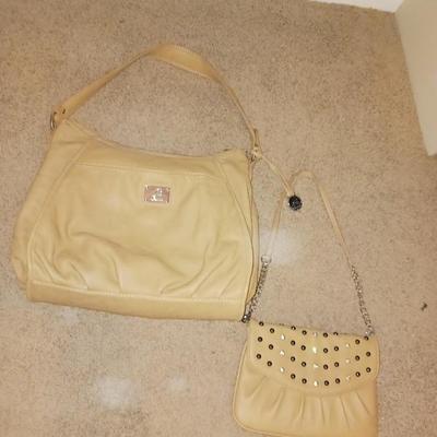GRACE ADELE TAN PURSE AND CLUTCH
