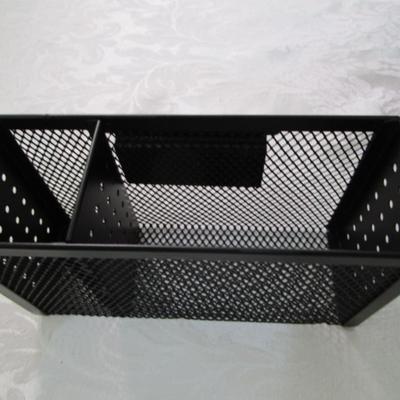 Sale Photo Thumbnail #26: Like new, Black mesh organizer has 3 drawers 14" wide x 7" tall x 9" deep, pencil/pen holder 6-1/4" x 3-1/2" tall x 2-1/8" deep  , See pictures
