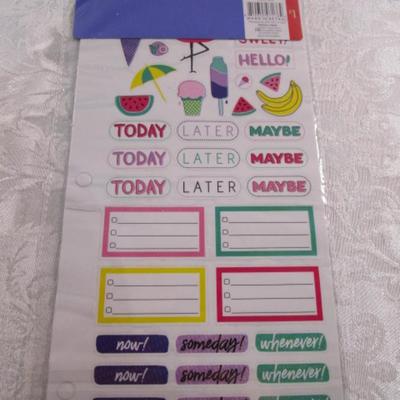Sale Photo Thumbnail #154: 4 new small easels, 2 lettering templates, new Stamp with messages, 2 new package of message stickers