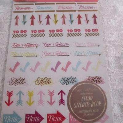 Sale Photo Thumbnail #152: 4 new small easels, 2 lettering templates, new Stamp with messages, 2 new package of message stickers