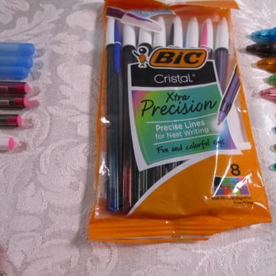 Sale Photo Thumbnail #172: 19 new Bic pencils .5 mm, 14 new Bic gelocity .7 mm pens, 15 Bic pens, 1 Hello Kitty pen with lanyard