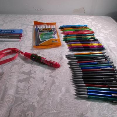 Sale Photo Thumbnail #169: 19 new Bic pencils .5 mm, 14 new Bic gelocity .7 mm pens, 15 Bic pens, 1 Hello Kitty pen with lanyard