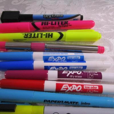 Sale Photo Thumbnail #231: Expo, Highlighter, Bic, etc., Various styles & colors, all work well