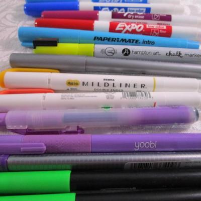 Sale Photo Thumbnail #230: Expo, Highlighter, Bic, etc., Various styles & colors, all work well