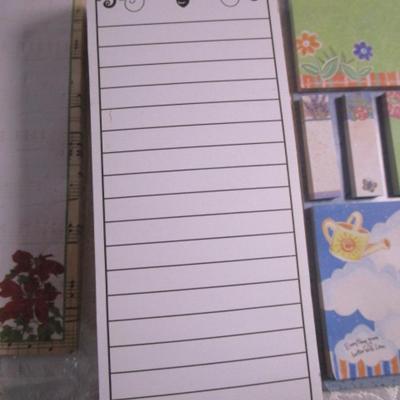 Sale Photo Thumbnail #270: Note pads, #10 envelopes, post-it notes, staples, Helllo Kitty business card holder, bookmark, tablet, post-it flags, scissors, paper clips, pencil sharpener, license plate name plate, stylus