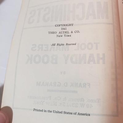 Tool Engineers Handbook and Machinists Books (B3-KD)