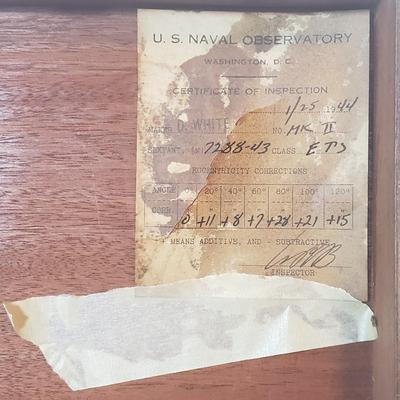 David White Co. US Navy Mark II Sextant in Original Case (B3-KD)