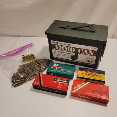 30-30 Winchester Cartridges, Ammo Can, and More (K-EL)