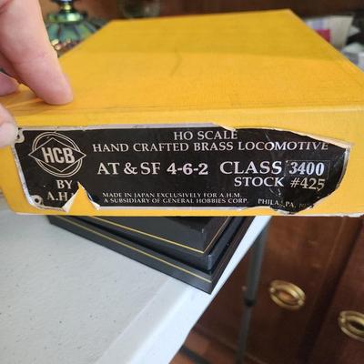AHM HCB Ho Scale Hand Crafted Brass Locomotive AT & SF 4-6-2 Class 3400
