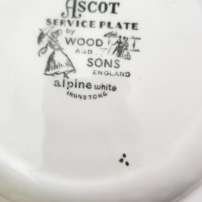 Lot of 7 Vintage Plates Serving Dishes Royal Worcester Evesham, Transart Industries Patrick Ng, Ascot Wood & Sons ,Royal Stafford