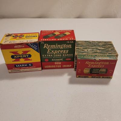 12 and 16 Gauge Shotgun Shells and Ammo Boxes (K-EL)