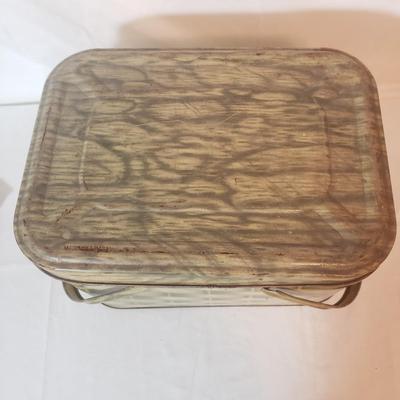 Vintage Metal Picnic Basket & More (B3-KD)