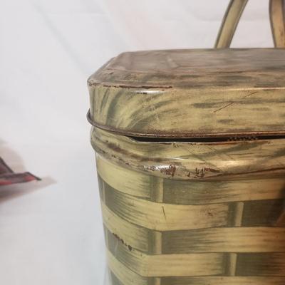 Vintage Metal Picnic Basket & More (B3-KD)