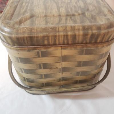 Vintage Metal Picnic Basket & More (B3-KD)