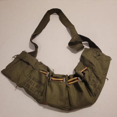 WW2 Era Bandolier, Ammo Box, Magazine Pouches, Magazines, and Cartridges (LR-EL)