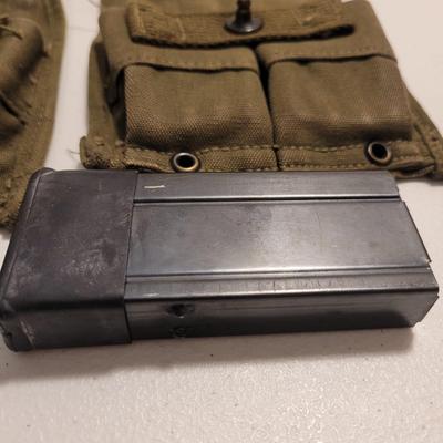WW2 Era Bandolier, Ammo Box, Magazine Pouches, Magazines, and Cartridges (LR-EL)
