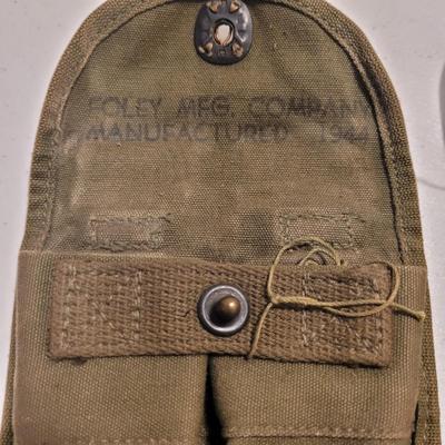 WW2 Era Bandolier, Ammo Box, Magazine Pouches, Magazines, and Cartridges (LR-EL)
