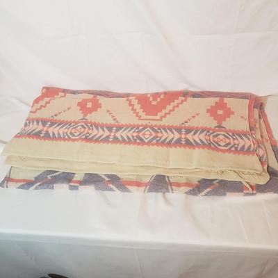 Vintage Woven Beacon Camp Blanket (B3-KD)
