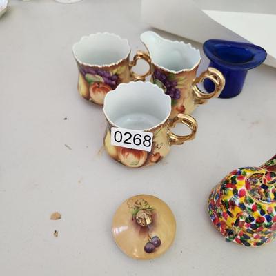 Lot of Collectibles , Art Glass, Plates , Lefton China, Royal Worcester , Ring Holder and more