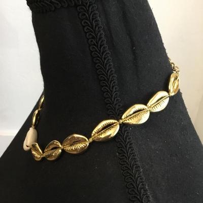 Baublebar Gold seashell necklace.