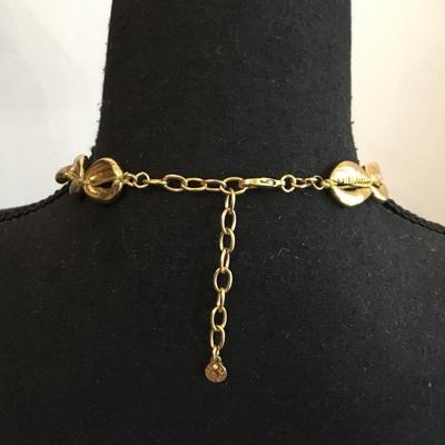 Baublebar Gold seashell necklace.