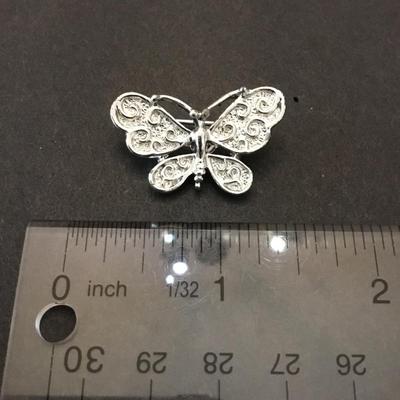 Gerry’s silver tone Cute vintage butterfly pin/brooch