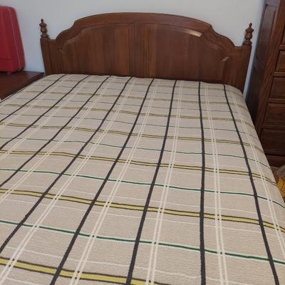 Two 1950's Bates Plaid Bedspreads (B3-KD)