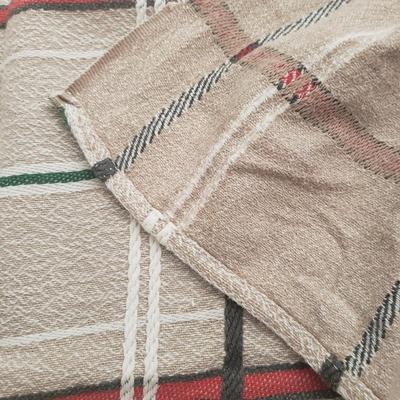 Two 1950's Bates Plaid Bedspreads (B3-KD)