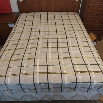 Two 1950's Bates Plaid Bedspreads (B3-KD)