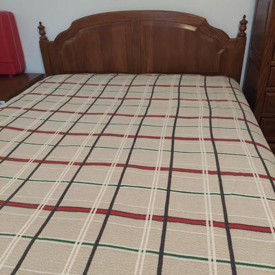 Two 1950's Bates Plaid Bedspreads (B3-KD)