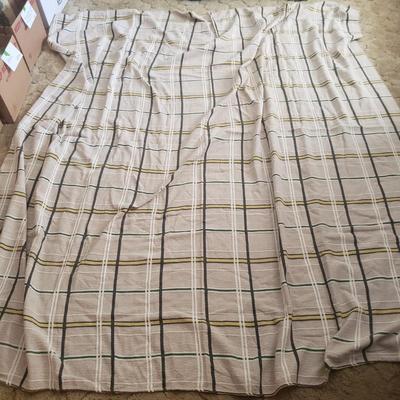 Two 1950's Bates Plaid Bedspreads (B3-KD)