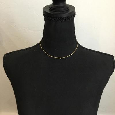 18 K plated, dainty necklace