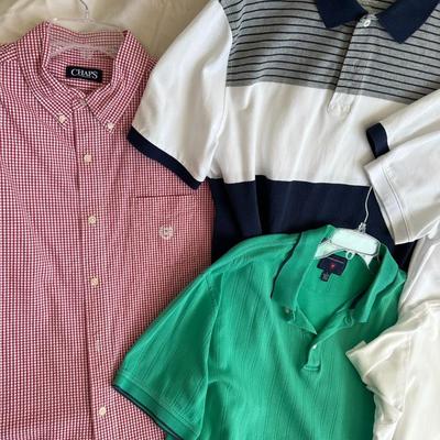 Men's Large Short Sleeve Shirts Mixed Lot of 7 (B3)