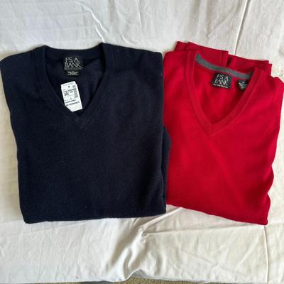 Men's Sweater Lot of 2 Jos.a. Banks Cashmere & Wool (B3)