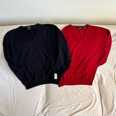 Men's Sweater Lot of 2 Jos.a. Banks Cashmere & Wool (B3)