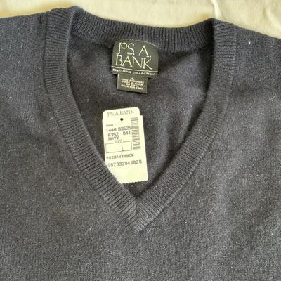 Men's Sweater Lot of 2 Jos.a. Banks Cashmere & Wool (B3)