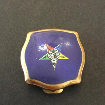 Vintage Stratton enamel pill box made in England