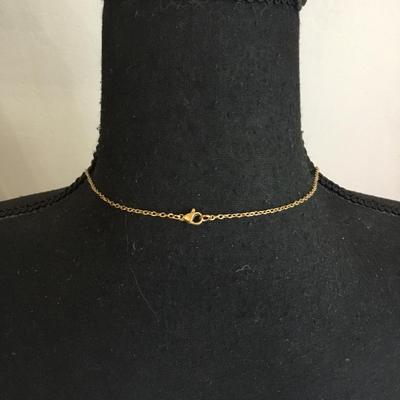Komuso shift breathing meditation, necklace, gold toned