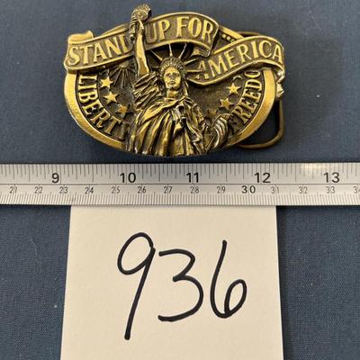 Stand Up For America Buckle