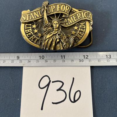 Stand Up For America Buckle
