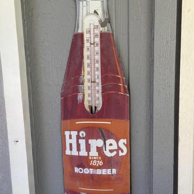 Vintage Hires Root Beer thermometer 28”
