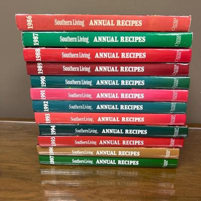 Set of 12 Southern Living Annual Recipe Books