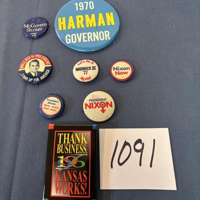 Political Pin Lot