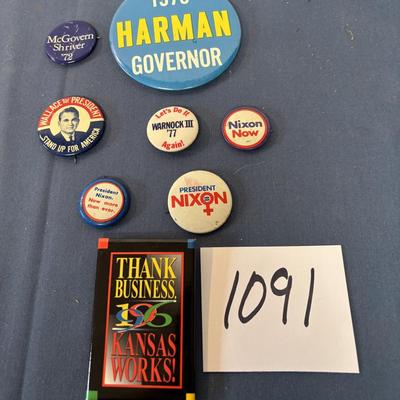 Political Pin Lot