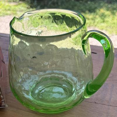 Time for Rosettes & Uranium glass pitcher