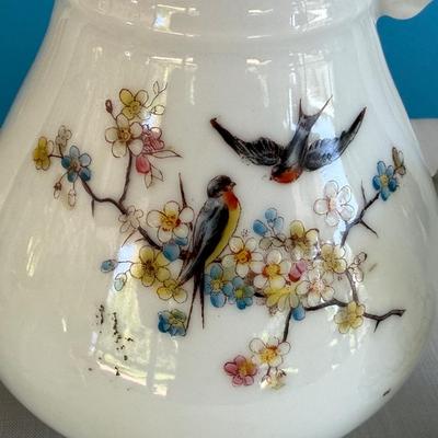 Vintage hand painted porcelain tea set, Japan 1714 markings