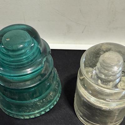 Vintage Glass Insulators, Hemingway, Whitaker-Tantam